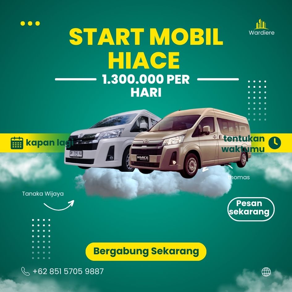 Sewa Hiace Premio 15 seat